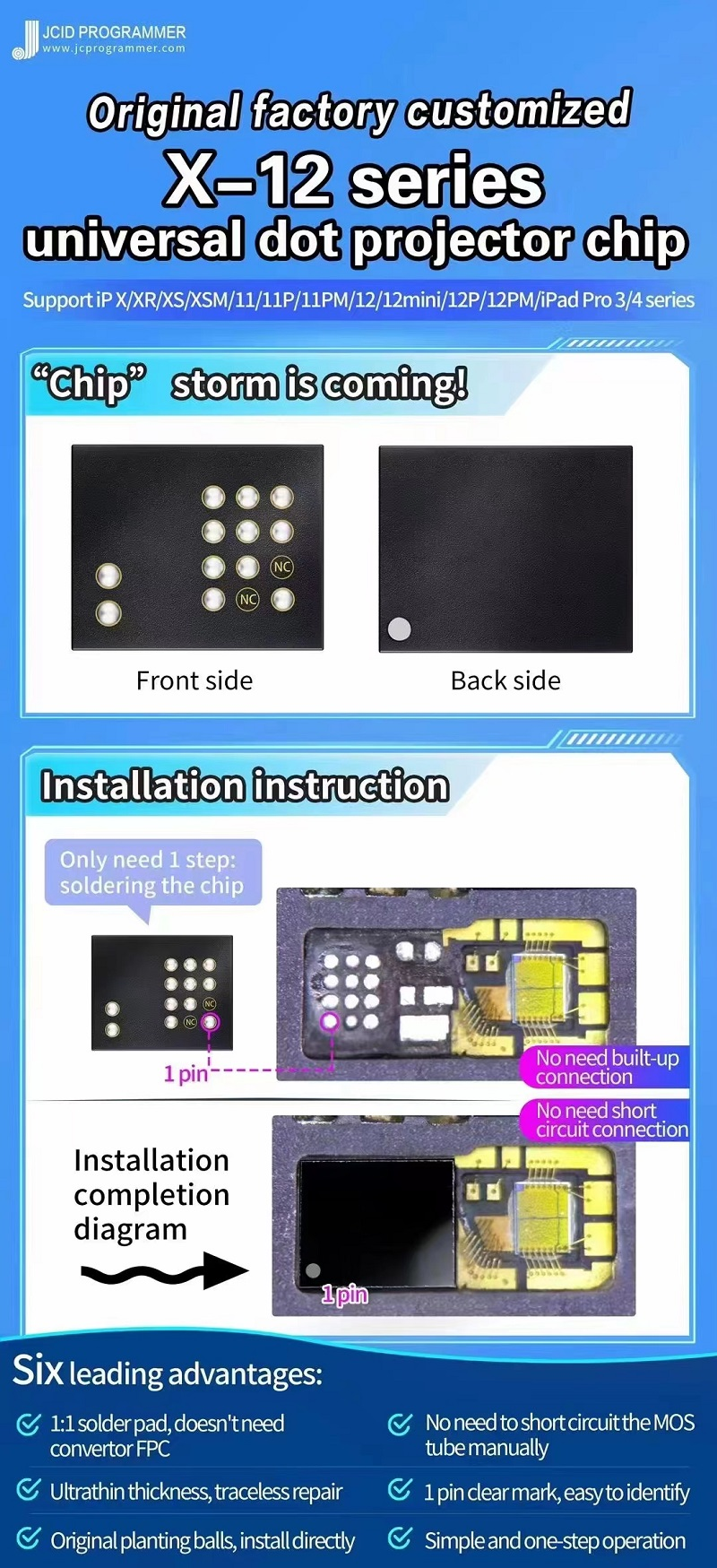 コンピュータ・IT iPhone12pro NO IC Chip NEW OLED Display For iPhone 11Pro 12 13 14 12Pro